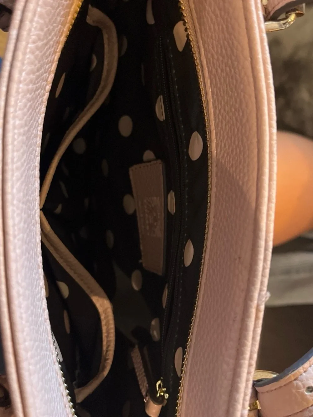 Annie Klein Women's Leather Tote Bag in Dusty Rose